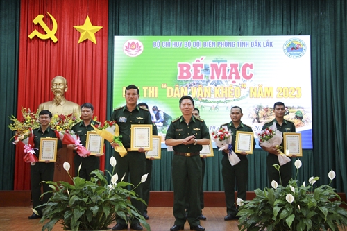 Bộ đội Biên phòng tỉnh Đắk Lắk tổ chức thi Dân vận khéo năm 2023